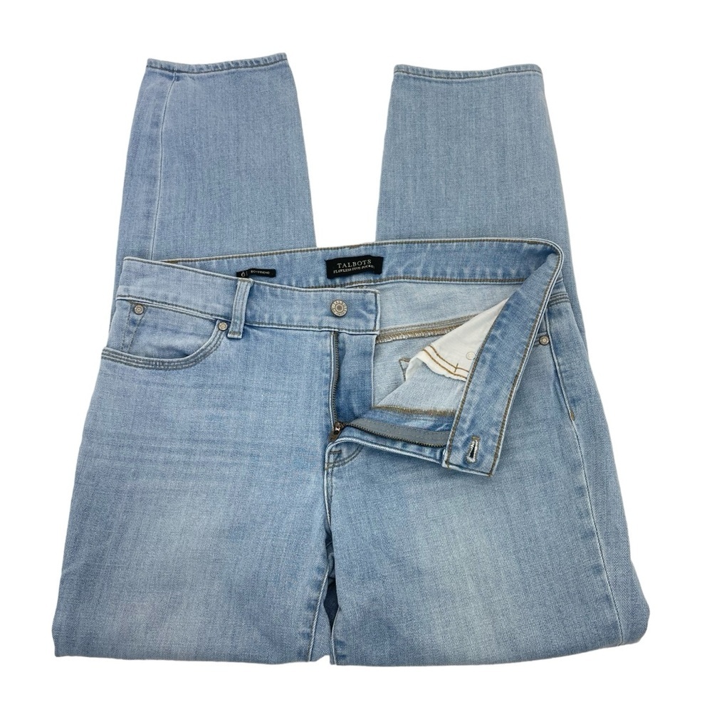 Talbots Boyfriend Jeans 6 Blue - Picture 4 of 15
